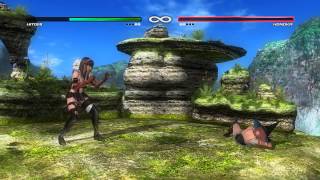 Dead or Alive 5: Last Round, Hitomi vs Honoka ("Deception" costume dlc /w armor break)