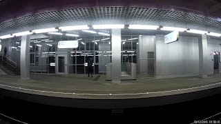 Перегон Коломенская-Технопарк-Автозаводская и обратно (вечер) 18.12.2016