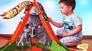 ХОТ ВИЛС Трек СУПЕР ВУЛКАН Серии Соедини Все Треки Hot Wheels Track Builder Volcano Stunt