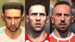 Ribery transformation from FIFA 05 to FIFA 18