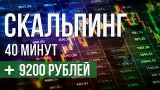 Откат после импульса. Пример скальперской сделки