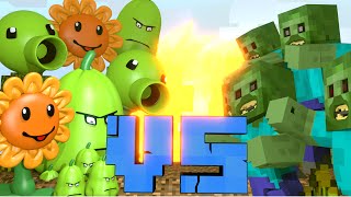 Minecraft | Plants Vs Zombies Movie Challenge - Plants vs Zombies Mod!