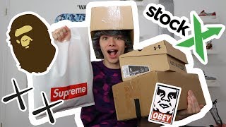 $1,500 HYPEBEAST HAUL Supreme Nike Bape StockX Shopping Pickups