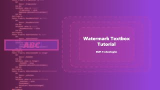 HOW TO MAKE WATERMARK TEXTBOX | VB.NET