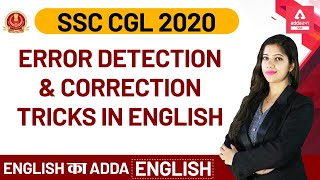 SSC CGL 2019-20 | SSC CGL English Preparation | Error Detection And Correction