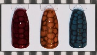 Маникюр гель лаком Змеиная кожа, Эффект кожи рептилий | 3D Snakeskin  Nail Art Tutorial