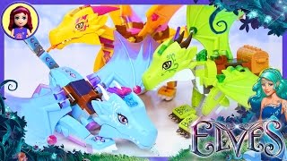 Lego Elves Dragon Comparison Water Fire Earth - Kids Toys