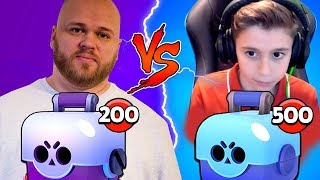 БИТВА СУНДУКОВ BRAWL STARS! ШКОЛЬНИК vs ШАМПАНОВ