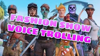 I TRIED VOICE TROLLING A TWITCH FASHION SHOW AND THIS HAPPENED (Fortnite Girl Voice Trolling)