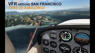 Aerofly FS2 VR First Look | VFR Around San Francisco