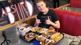 Epic! Fried Chicken Feast Challenge! Wings, Waffles & Milk Shake - Absurd Bird Leeds