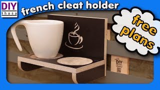 How to make a Coffee Cup Holder - FREE PLAN DOWNLOAD - Tassen Halter