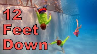 Brave 5 Year Old Swims Down Deep First Time