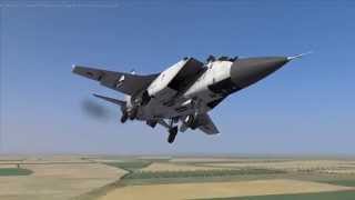 DCS World Flaming Cliffs 3 (Mig-31 Foxhound, МиГ-31, 我单人米格-31格斗四架F-15C鹰式)第二次