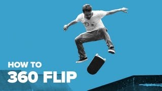 Как делать трюк 360 флип на скейте. How to 360 flip.  Скейтборд обучение и трюки для начинающих