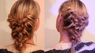 Жгуты с начёсом на резинках | Авторские причёски | Лена Роговая | Hairstyles by REM | Copyright ©