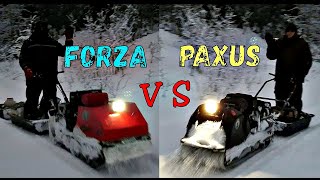 МОТОБУКСИРОВЩИК PAXUS. МОТОБУКСИРОВЩИК FORZA. В ТАЙГУ С НОЧЁВКОЙ.