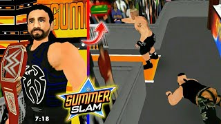 Brock Lesnar vs Roman Reigns vs Braun Strowman Match | WWE SummerSlam 2018 19 August-Wr3d