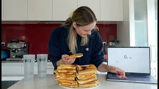Girl Eats 20 Grilled Cheese Sandwiches | GIRLS VS FOOD