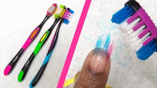 Testing DIY NAIL HACKS - Episode 2 - Fake Nails with a Toothbrush???