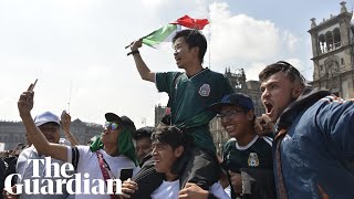 South Koreans mobbed by ecstatic Mexico fans after Germany's World Cup exit