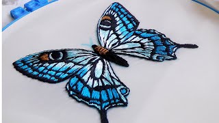 Hand Embroidery: Butterfly ? | Вышивка: бабочка?
