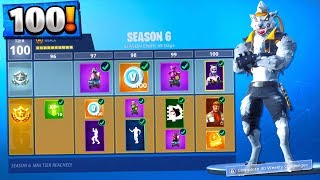 *NEW* FORTNITE SEASON 6 - TIER 100 SKIN UNLOCKED! Fortnite Season 6