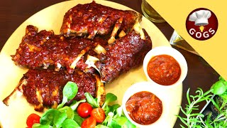 Rebierka "Sous Vide" s domácou BBQ omáčkou