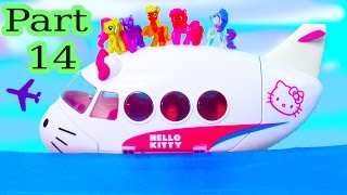 MLP Airplane Airport - Floating In The Ocean - My Little Pony Travel Part 14 Pinkie Pie Series Video