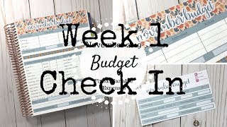 Week 1 Check In | November 2019 Budget | Sara Marie Stickers | Erin Condren Deluxe Monthly |
