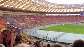 Чемпионат мира по лёгкой атлетике 2013 г. Москва. Усейн Болт. 100 м. 200 м. Эстафета