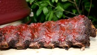 Видеорецепт. Пикантные ребрышки из говядины на керамическом гриле Monolith Grill® Le Chef XL