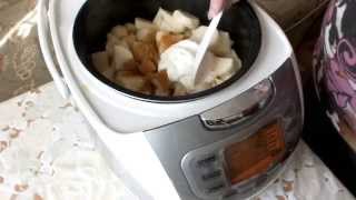 МУЛЬТИВАРКА  КУРИЦА тушеная с картофелем в сметане рецепт