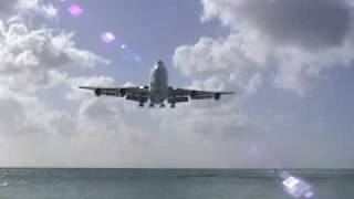 Saint Martin Air France 747 Takeoff/Landing