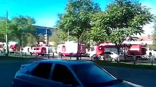 Пожар в Астрахани на Кировском рынке 5 августа 2017
