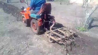 МТЗ 082 в МТЗ 132Н испытания после замены двигателя. Двигатель Honda GX 390