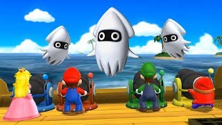 Mario Party 9 Boss Rush - Peach vs Mario vs Luigi vs Shy Guy| Cartoons Mee