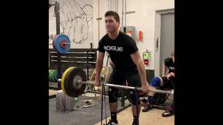 15-yr-old Clean & Jerks 400lb & Deficit Banded Deadlifts