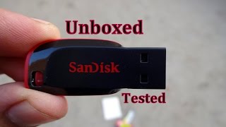 Sandisk Cruzer Blade Pen Drive Unboxed & Review [1080p]