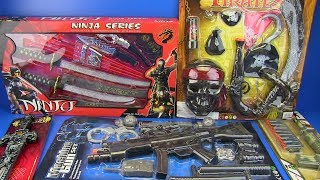 Guns Toys for Kids ! Ninja,Pirates,Military, Police Weapons & equipment Toys Video for Kids