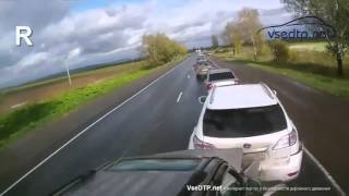 25.09.2015 Пермский край. Авария глазами водителя фуры