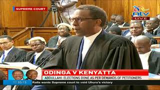 Ahmednasir Abdullahi's argument on when a court can invalidate a presidential election