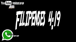 Filipenses 4:19 - VERSÍCULOS DE PROSPERIDADE