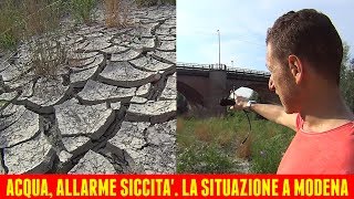Acqua, allarme siccità. La strana situazione a Modena