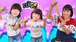 【DIY Slime Factory】 魔法のテレビから手作りスライムファクトリー教室に瞬間移動した With りくチャンネル | HaneMarisWorld