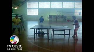Tênis de Mesa  - II Jogos  Carnavalescos  de Verão   2010 - Apodi - RN - 30/01/2010 - TV OESTE