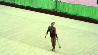 Гуревич Алёна 1999 булавы Обл. соревнования декабрь 2012