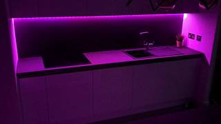 Kitchen Philips Hue Light Strip Changing Color