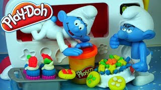 Play Doh Kuchnia • Magiczny Piekarnik • Smerfne wypieki • Smerfy • bajki i kreatywne zabawki
