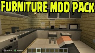 Minecraft PS3, PS4, Xbox360, Wii U - FURNITURE MOD PACK GAMEPLAY CONCEPT